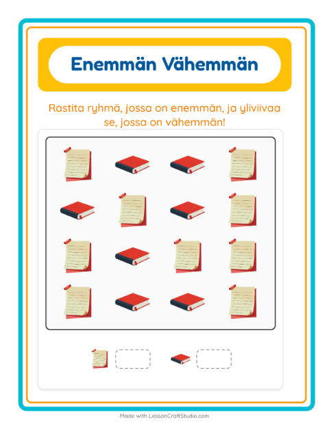 Enemmän vai vähemmän – Luokkahuone