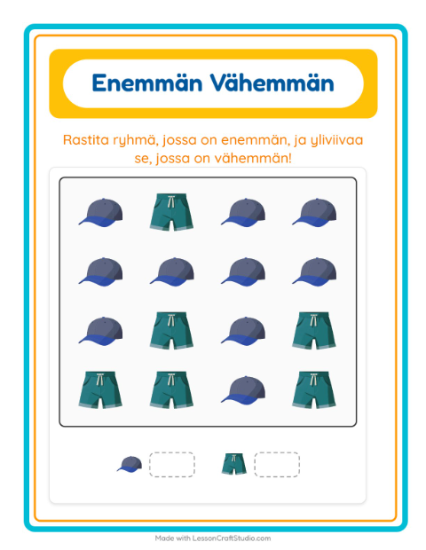 Enemmän vai vähemmän – Vaatteet