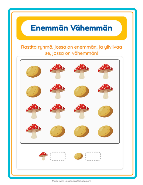 Enemmän vai vähemmän – Vihannekset