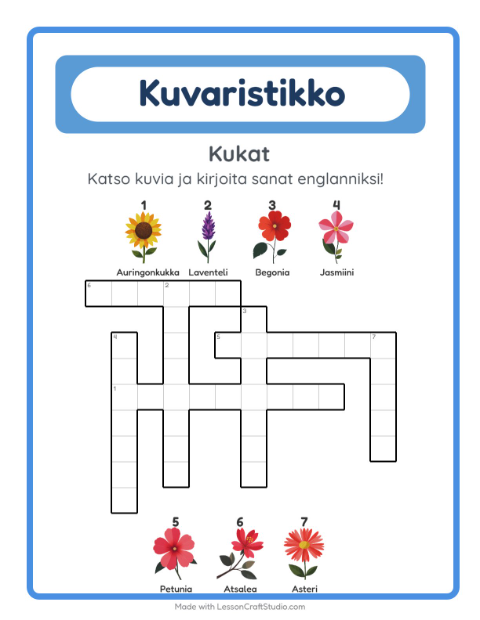 Englannin kuvaristikko – Kukat