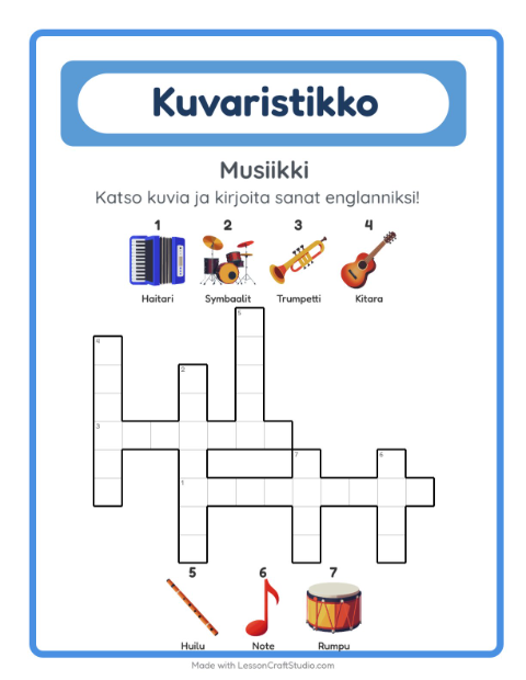 Englannin kuvaristikko – Musiikki