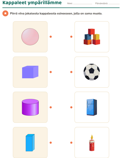 Esikatselu: Geometria-tehtäväarkki, 2. luokka