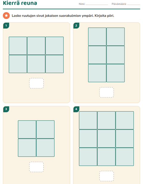 Esikatselu: Geometria-tehtäväarkki, 3. luokka