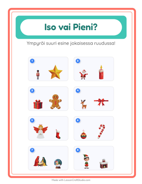 Iso vai pieni – Joulu