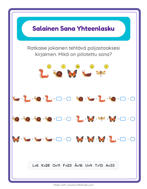 Salasana – Hyönteiset ja ötökät