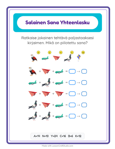 Salasana – Lentävät asiat