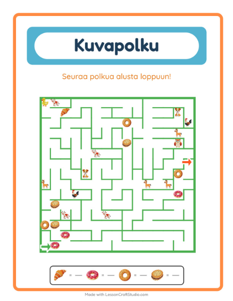 Kuvalabyrintti – Aamiainen