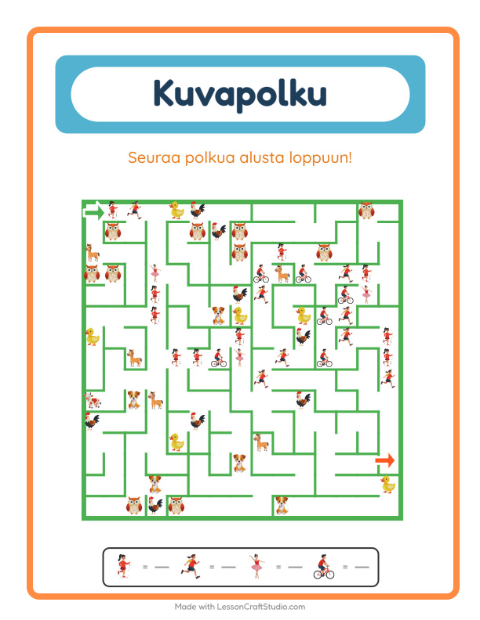 Kuvalabyrintti – Aktiviteetit