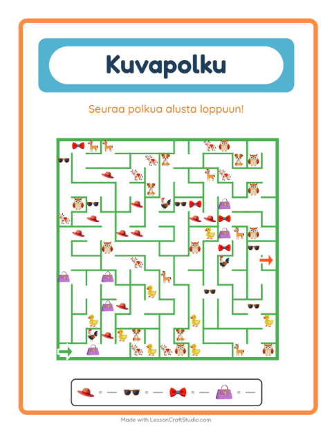 Kuvalabyrintti – Asusteet