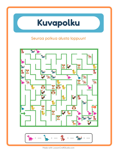 Kuvalabyrintti – Dinosaurukset