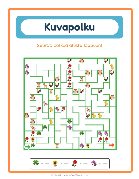 Kuvalabyrintti – Kukat