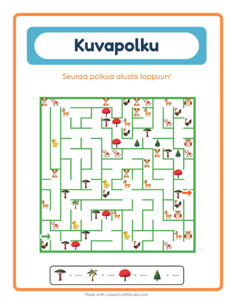 Kuvalabyrintti – Puut