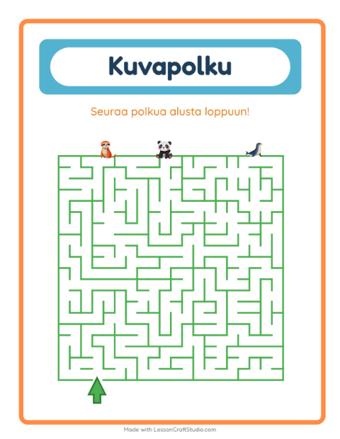 Kuvapolku – Eläintarhan eläimet