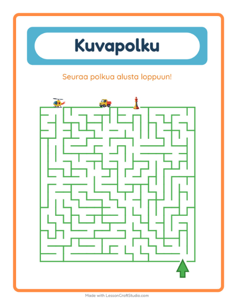 Esikatselu: Kuvapolku-tehtäväarkki, aiheena Lelut, Esiopetus