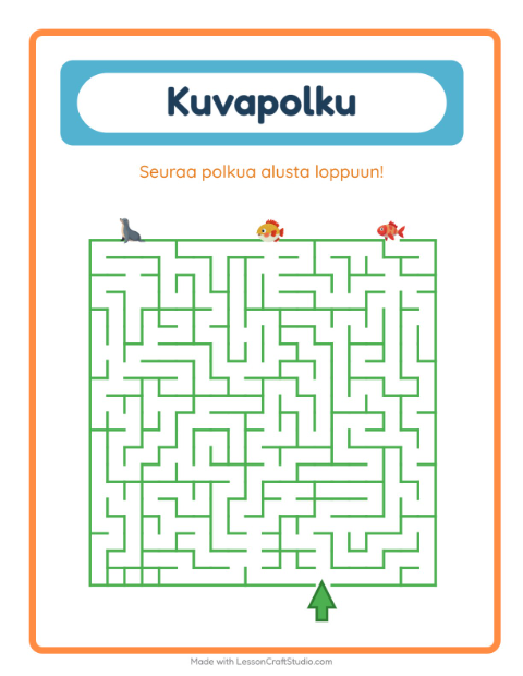 Esikatselu: Kuvapolku: Merielämä – esikouluikäisille