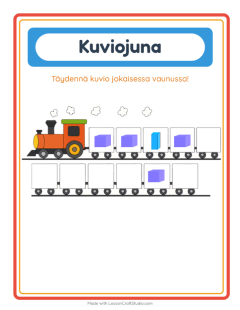 Esikatselu: AAB-kuvio: Muodot – esikouluikäisille