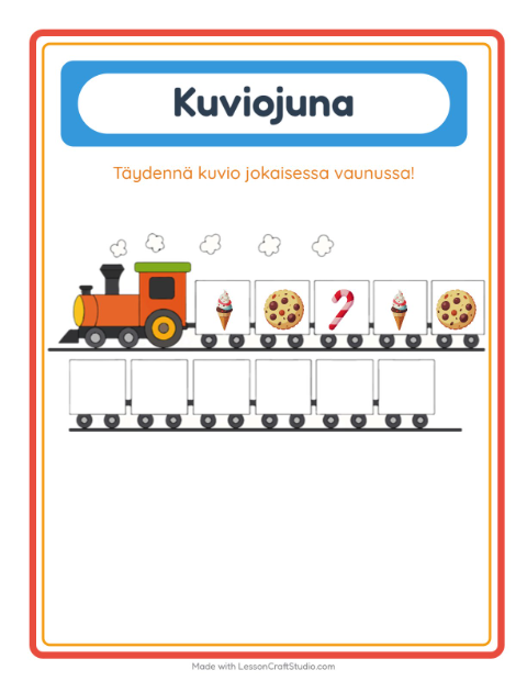 ABC-kuvio – Jälkiruoat ja makeiset