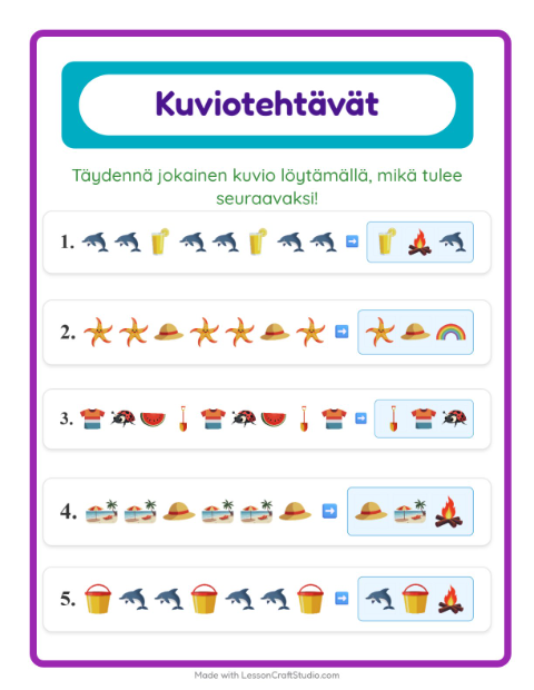 Kuviotehtävä – Kesä