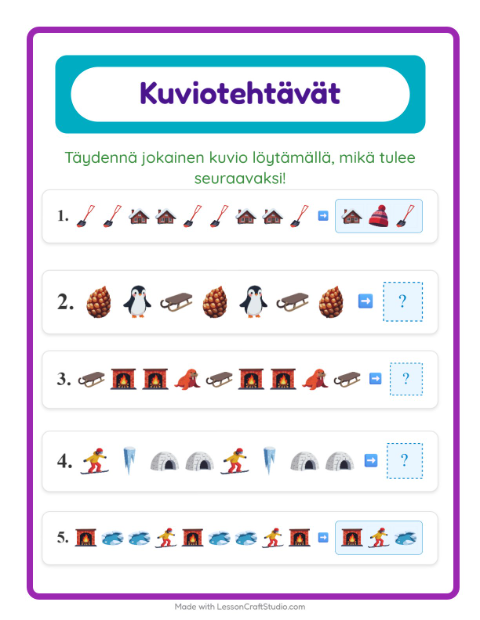 Kuviotehtävä – Talvi