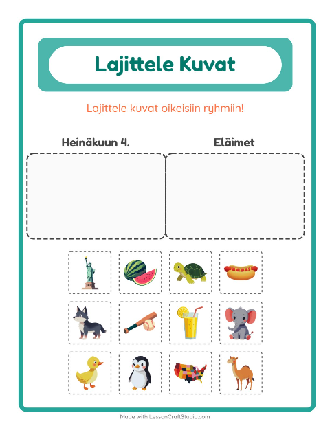 Lajittele kuvat: Itsenäisyyspäivä ja Eläimet
