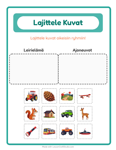 Lajittele kuvat: Leirielämä ja Ajoneuvot