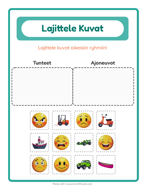 Lajittele kuvat: Tunteet ja Ajoneuvot