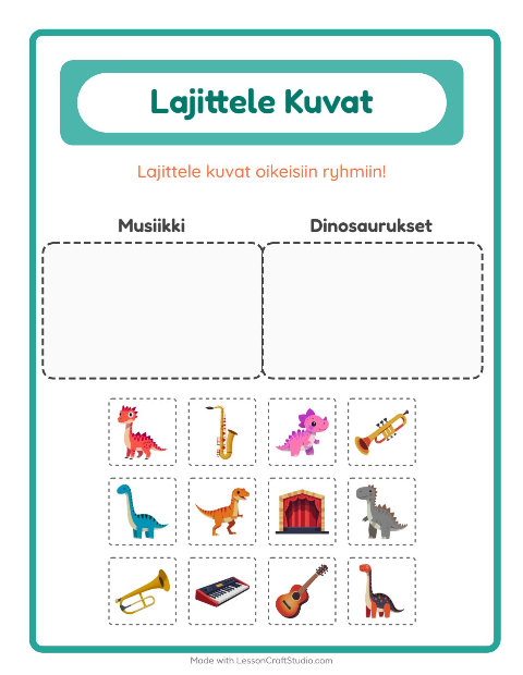 Lajittele kuvat: Musiikki ja Dinosaurukset