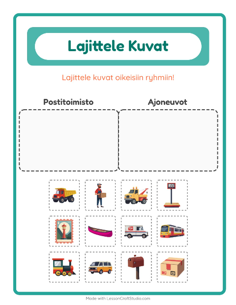 Lajittele kuvat: Postitoimisto ja Ajoneuvot