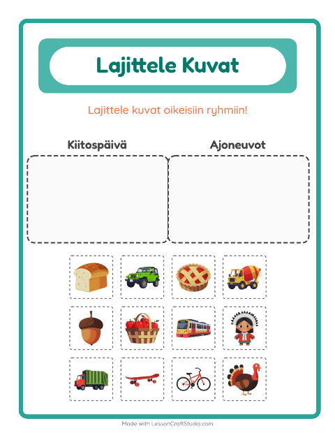 Lajittele kuvat: Kiitospäivä ja Ajoneuvot