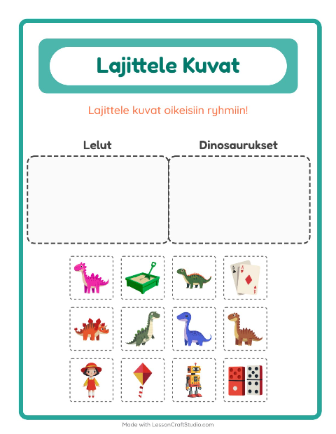 Lajittele kuvat: Lelut ja Dinosaurukset