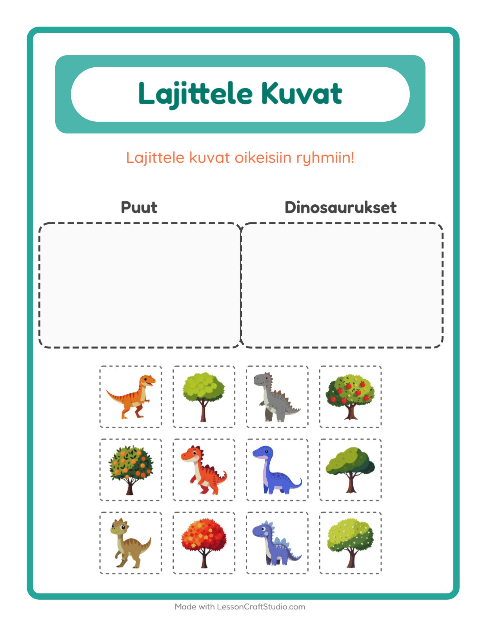 Lajittele kuvat: Puut ja Dinosaurukset