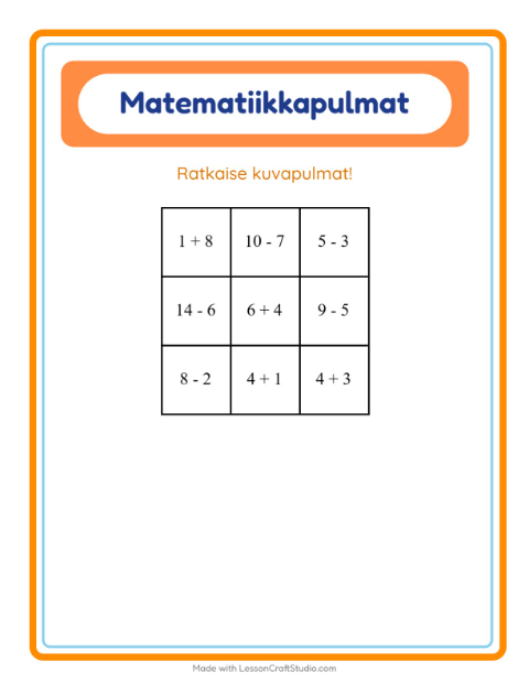 Matematiikkapulma, sekoitettu – Linnut