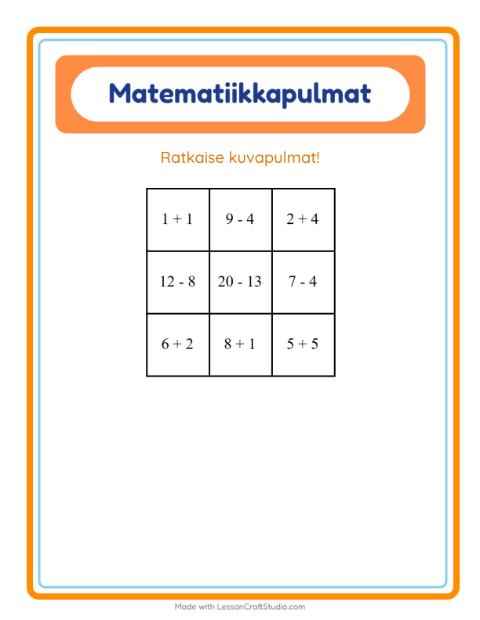 Matematiikkapulma, sekoitettu – Postitoimisto