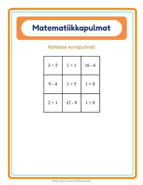 Matematiikkapulma, sekoitettu – Ruokakaupassa