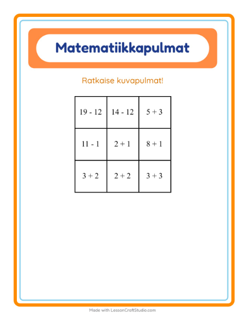Matematiikkapulma, sekoitettu – Vaatteet