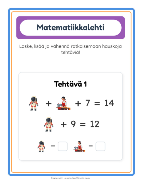 Päättele kahdella kuvalla – Ammatit