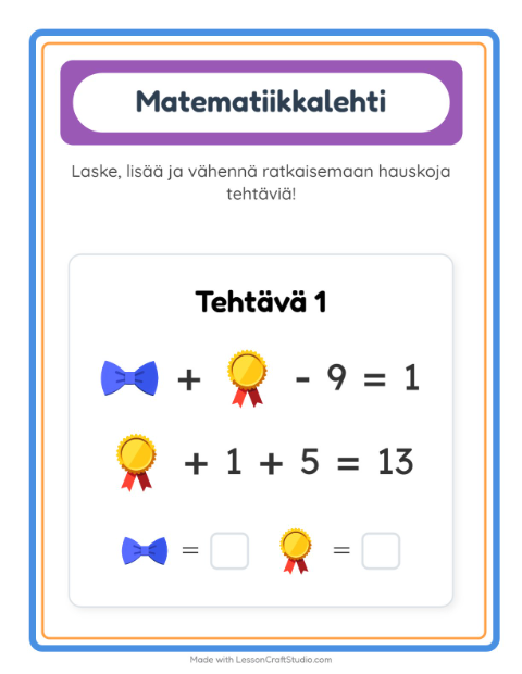 Päättele kahdella kuvalla – Asusteet
