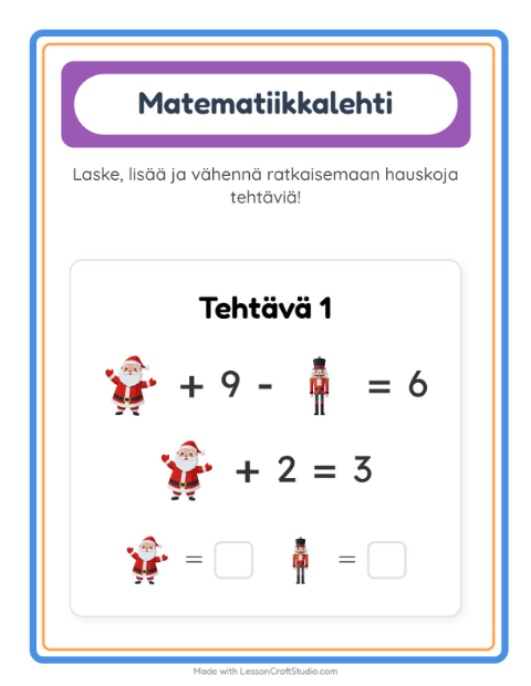 Päättele kahdella kuvalla – Joulu