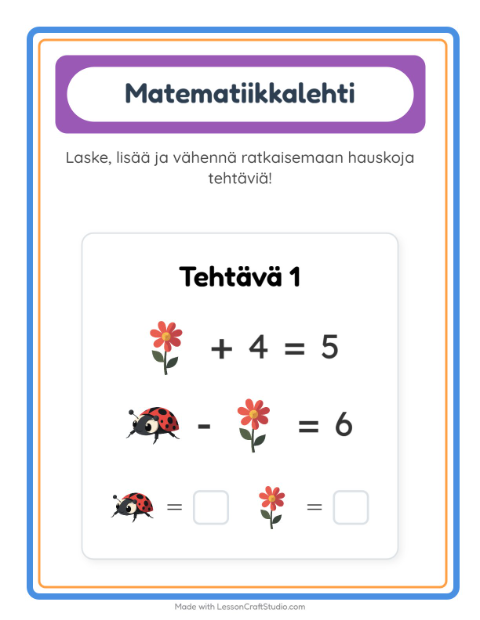 Päättele kahdella kuvalla – Kesä