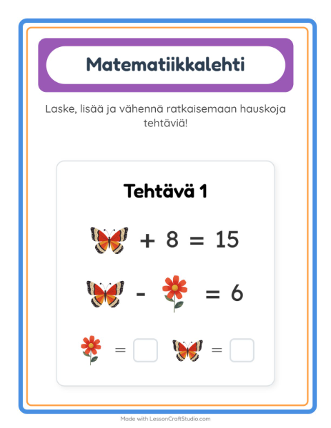 Päättele kahdella kuvalla – Kevät