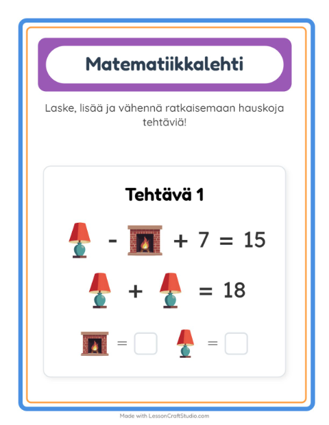 Päättele kahdella kuvalla – Kodin ympärillä