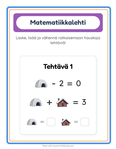 Päättele kahdella kuvalla – Talvi