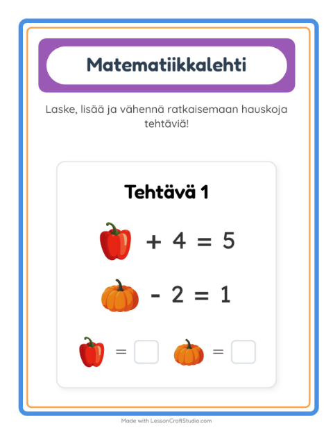 Päättele kahdella kuvalla – Vihannekset