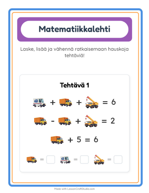 Päättele kolmella kuvalla – Ajoneuvot