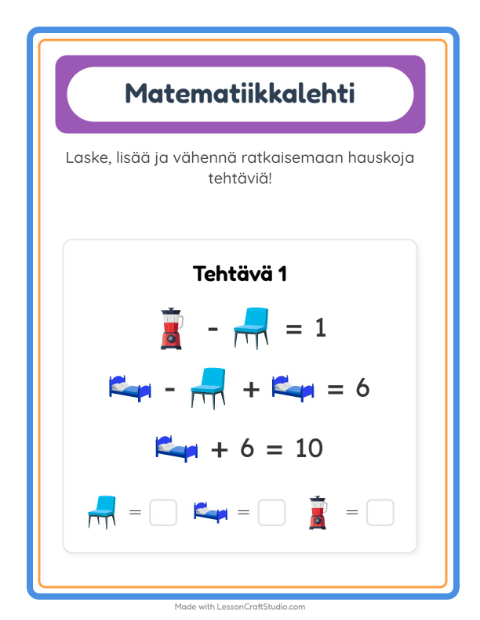 Päättele kolmella kuvalla – Kodin ympärillä