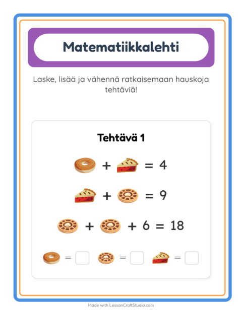 Päättele kolmella kuvalla – Leipomo
