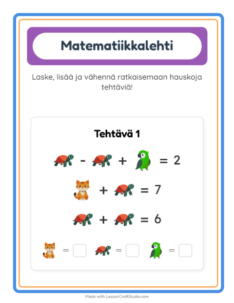 Päättele kolmella kuvalla – Lemmikit