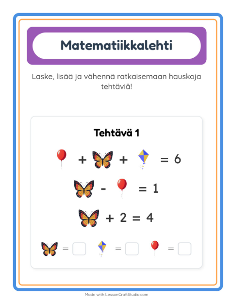 Päättele kolmella kuvalla – Lentävät asiat