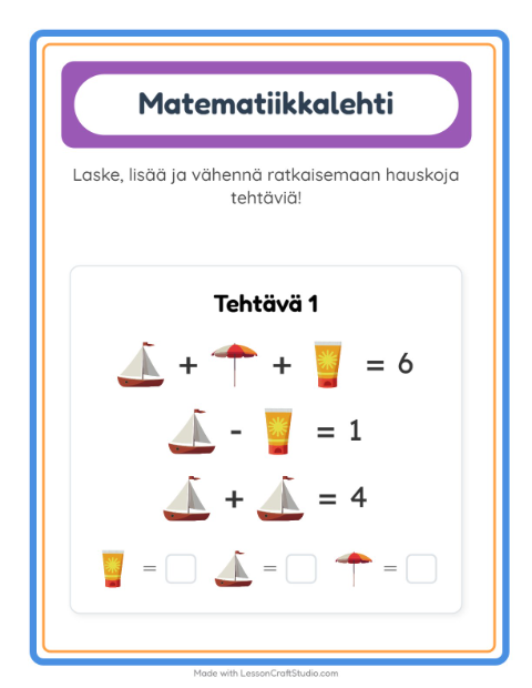 Päättele kolmella kuvalla – Ranta