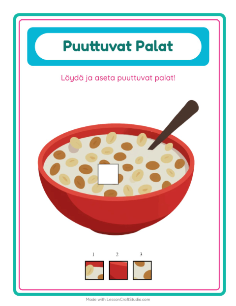 Puuttuvat palat – Aamiainen